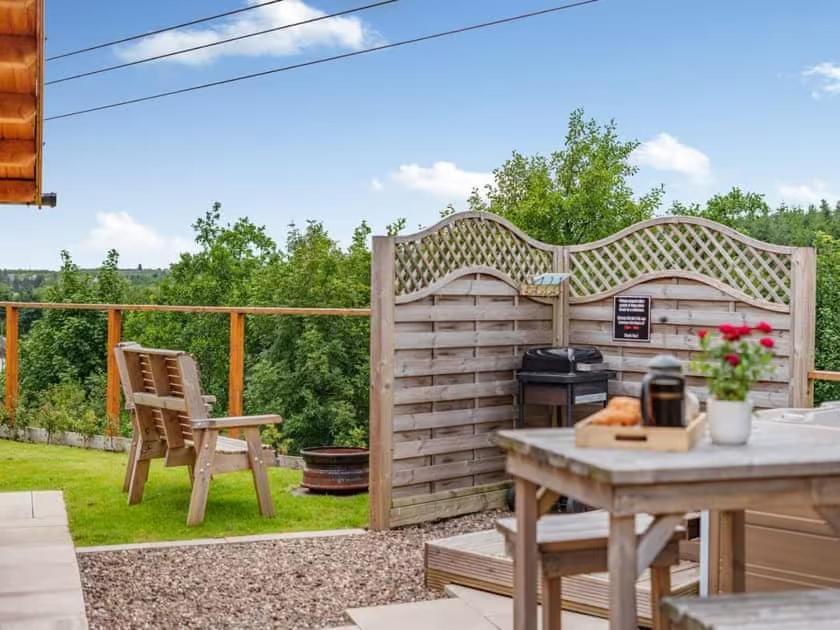 Lochinvar - Clydesdale Log Cabin With Hot Tub إيردري المظهر الخارجي الصورة